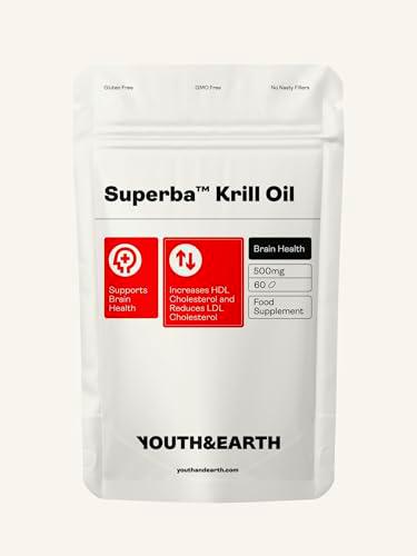 Youth &amp; Earth Aceite de Krill Superba™ 500mg (60 Cápsulas Blandas)