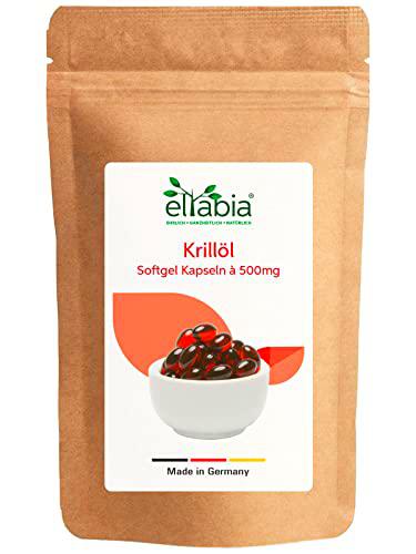 Cápsulas de aceite de krill, 200 unidades, alta dosis diaria de 1500 mg